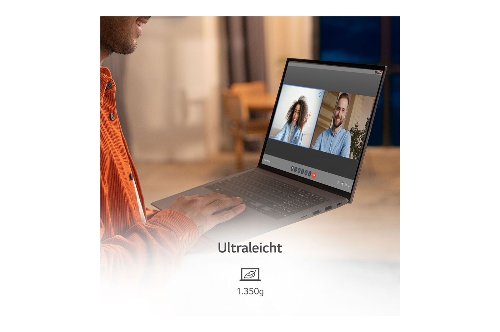 LG 17'' Notebook mit Windows 11 Home | Intel® Core™ i7 Prozessor | 16GB LPDDR5 RAM | 512GB SSD | 80-WH-Akku | 17Z90Q-G.AA76G, 17Z90Q-G.AA76G