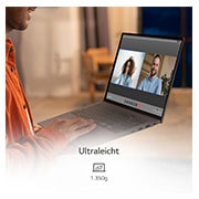 LG 17'' Notebook mit Windows 11 Home | Intel® Core™ i7 Prozessor | 16GB LPDDR5 RAM | 512GB SSD | 80-WH-Akku | 17Z90Q-G.AA76G, 17Z90Q-G.AA76G