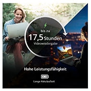LG 17'' Notebook mit Windows 11 Home | Intel® Core™ i7 Prozessor | 16GB LPDDR5 RAM | 512GB SSD | 80-WH-Akku | 17Z90Q-G.AA76G, 17Z90Q-G.AA76G