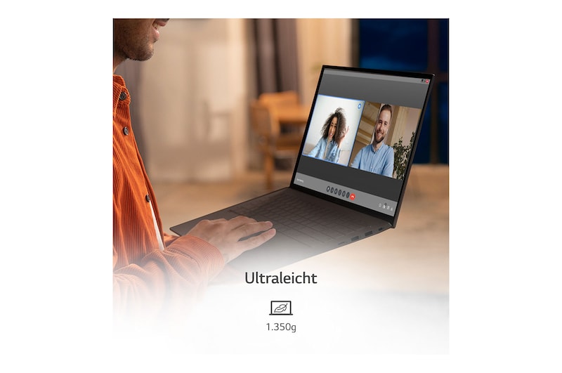 LG 17'' Notebook mit Windows 11 Home | Intel® Core™ i7 Prozessor | 16GB LPDDR5 RAM | 1TB SSD | 80-WH-Akku | 17Z90Q-G.AA78G, 17Z90Q-G.AA78G