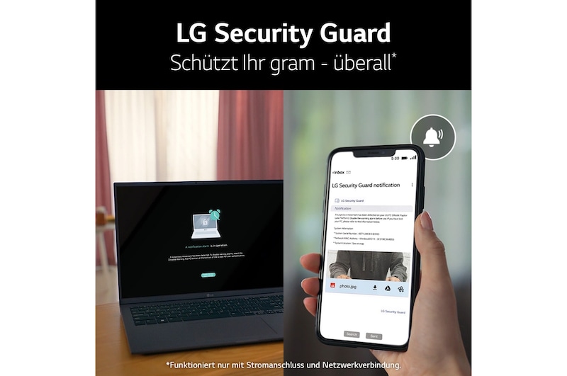 LG 17 Zoll Notebook mit Windows 11 Home | Intel® Core™ i7 Prozessor | 32GB LPDDR5 RAM | 2TB SSD | 80-WH-Akku | 17Z90R-G.AD7CG, 17Z90R-G.AD7CG