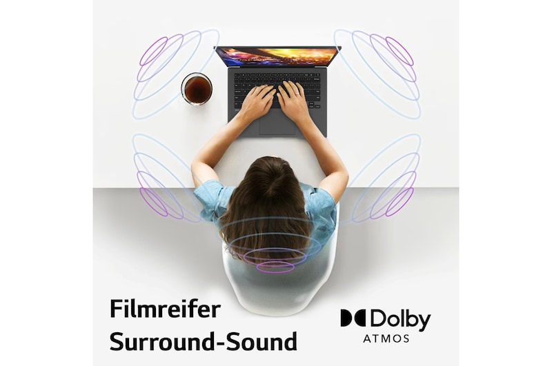 LG 17 Zoll Notebook mit Windows 11 Home | Intel® Core™ i7 Prozessor | 32GB LPDDR5 RAM | 2TB SSD | 80-WH-Akku | 17Z90R-G.AD7CG, 17Z90R-G.AD7CG