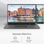 LG 17'' Notebook mit Windows 11 Home | Intel® Core™ i7 Prozessor | 32GB LPDDR4X RAM | 1TB SSD | 80-WH-Akku | 17ZB90Q-G.AD79G, 17ZB90Q-G.AD79G