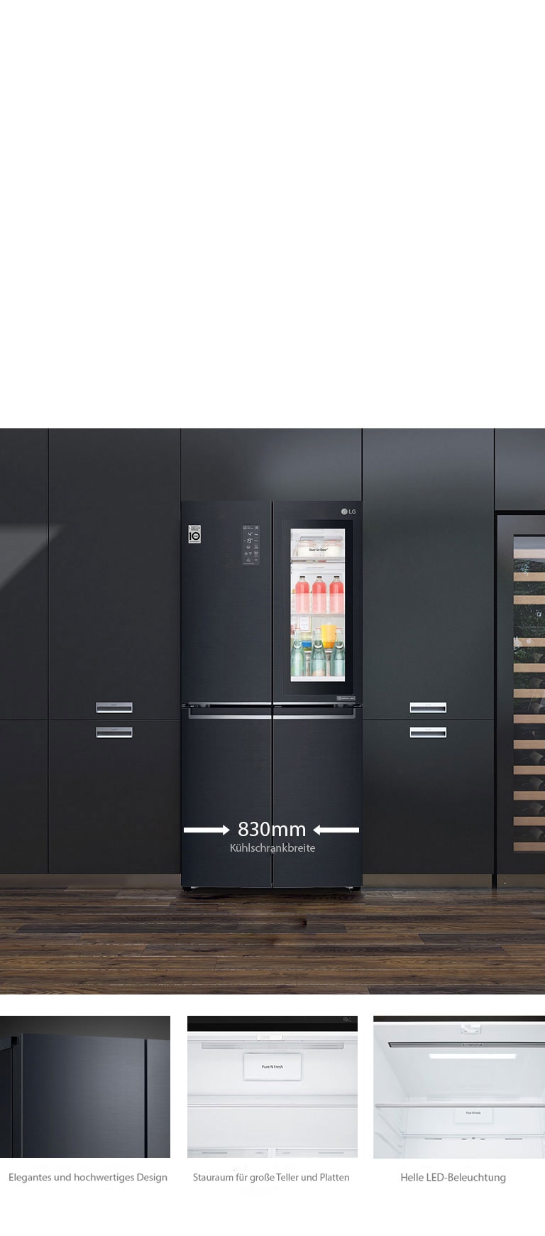 LG Instaview Multi-Door Kühlschrank | GMQ844MC5E DE LG 