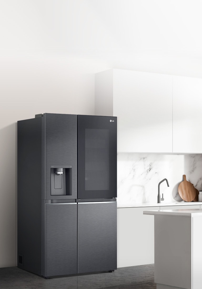 LG Side-by-Side-Kühlschrank in Schwarz | DE | GSXV90MCAE LG