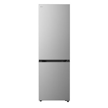 LG bottom freezer (GBBS726CPY) front view in matte black finish