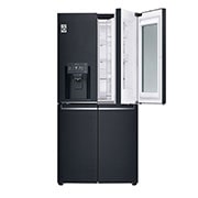 LG Multi-Door mit InstaView Door-in-Door ®  | Eis-, Crushed Ice- und Wasserspender | 508 Liter Kapazität | Energieeffizienzklasse F | Festwasseranschluss | Matte Black Stainless | GMX844MCKV, GMX844MCKV