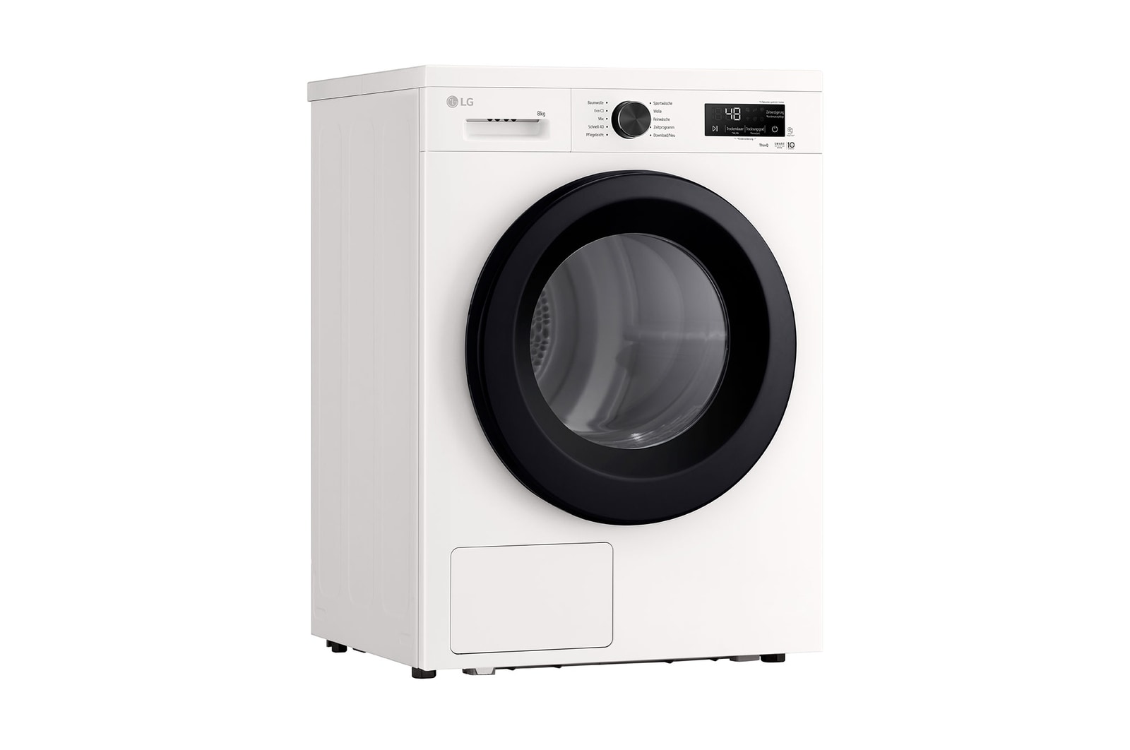 LG Trockner Essence White (EEK C, 8 kg) mit Wärmepumpentechnologie & selbstreinigendem Kondensator I RT80B3C, RT80B3C