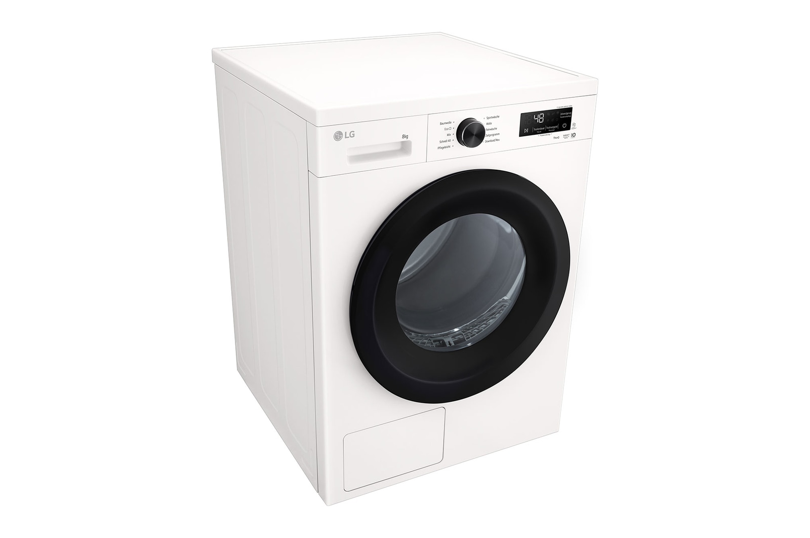 LG Trockner Essence White (EEK C, 8 kg) mit Wärmepumpentechnologie & selbstreinigendem Kondensator I RT80B3C, RT80B3C