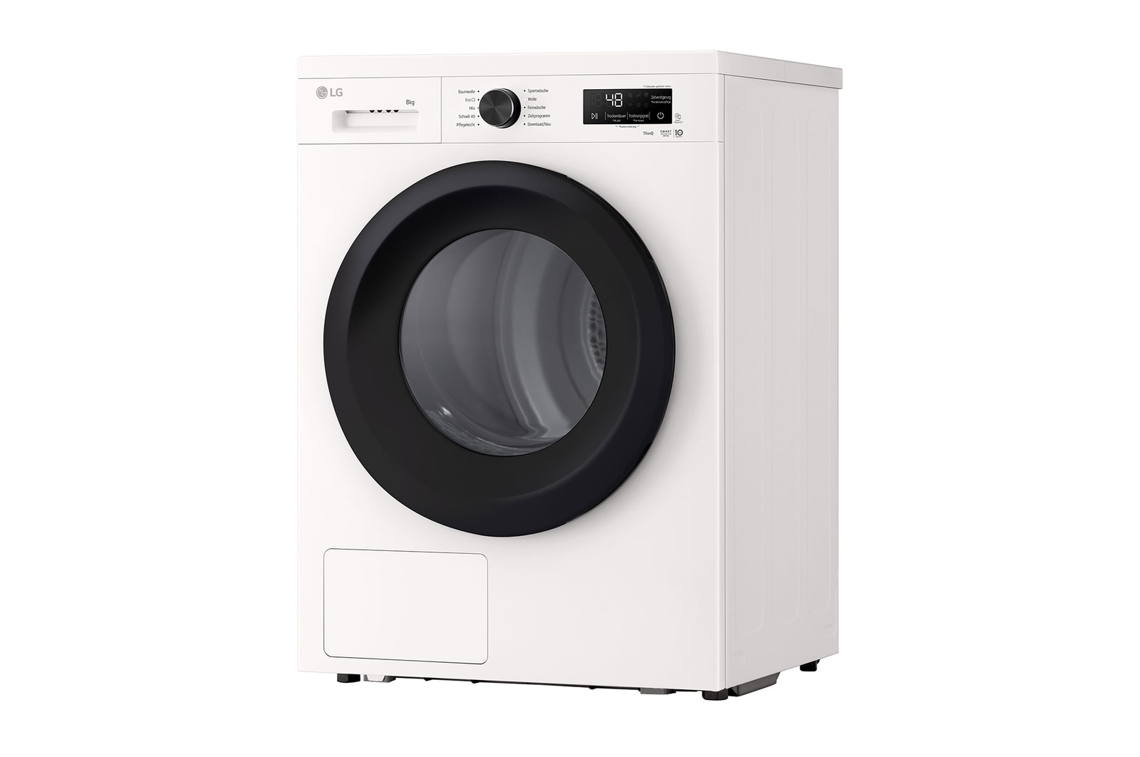 LG Trockner Essence White (EEK C, 8 kg) mit Wärmepumpentechnologie & selbstreinigendem Kondensator I RT80B3C, RT80B3C
