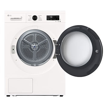 LG Trockner Essence White (EEK C, 8 kg) mit Wärmepumpentechnologie & selbstreinigendem Kondensator I RT80B3C, RT80B3C
