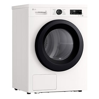 LG Trockner Essence White (EEK C, 8 kg) mit Wärmepumpentechnologie & selbstreinigendem Kondensator I RT80B3C, RT80B3C