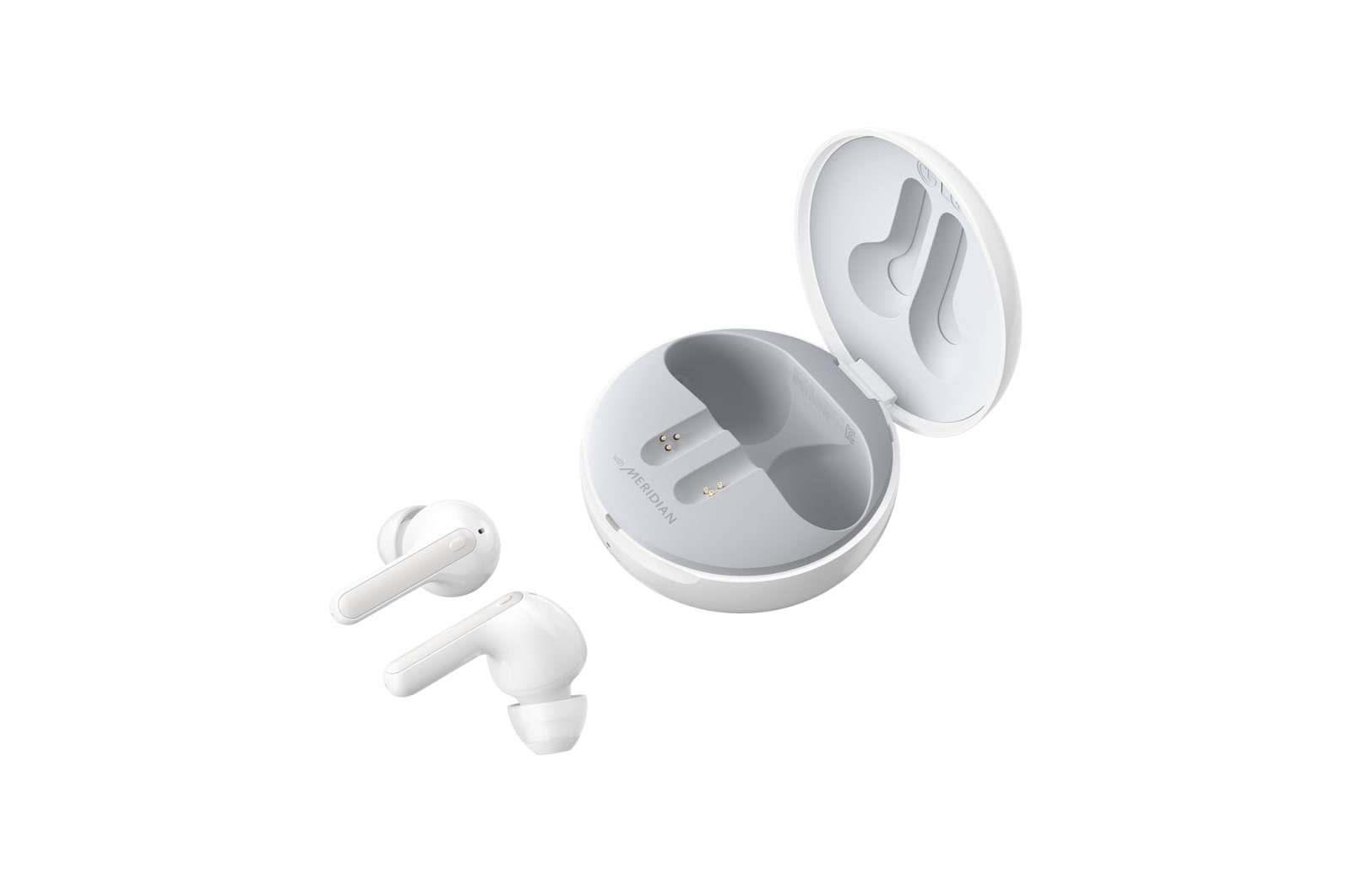 LG TONE Free FN7 | weiß | Wireless Earbuds mit MERIDIAN-Sound und ANC, HBS-FN7 White