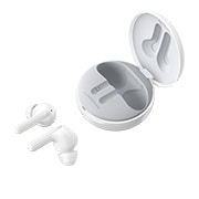 LG TONE Free FN7 | weiß | Wireless Earbuds mit MERIDIAN-Sound und ANC, HBS-FN7 White