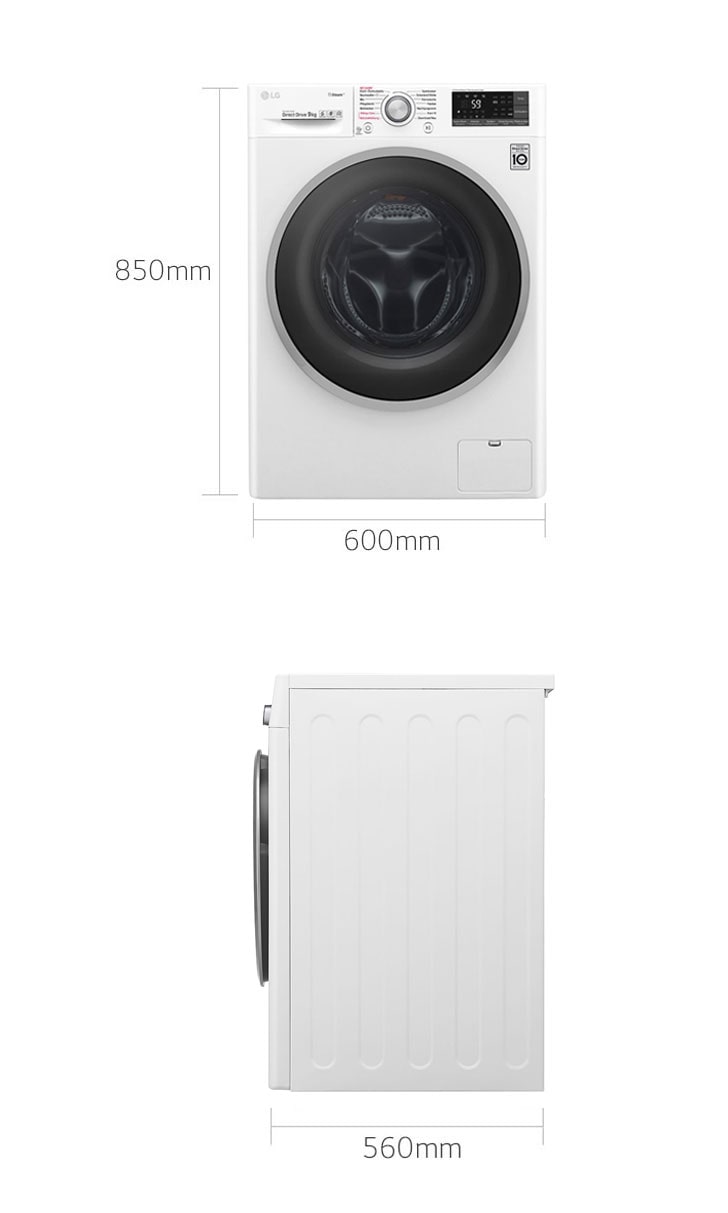 Waschmaschine | 9 kg AquaLock™ DE | | LG TurboWash™ F14U2VDN1H - 