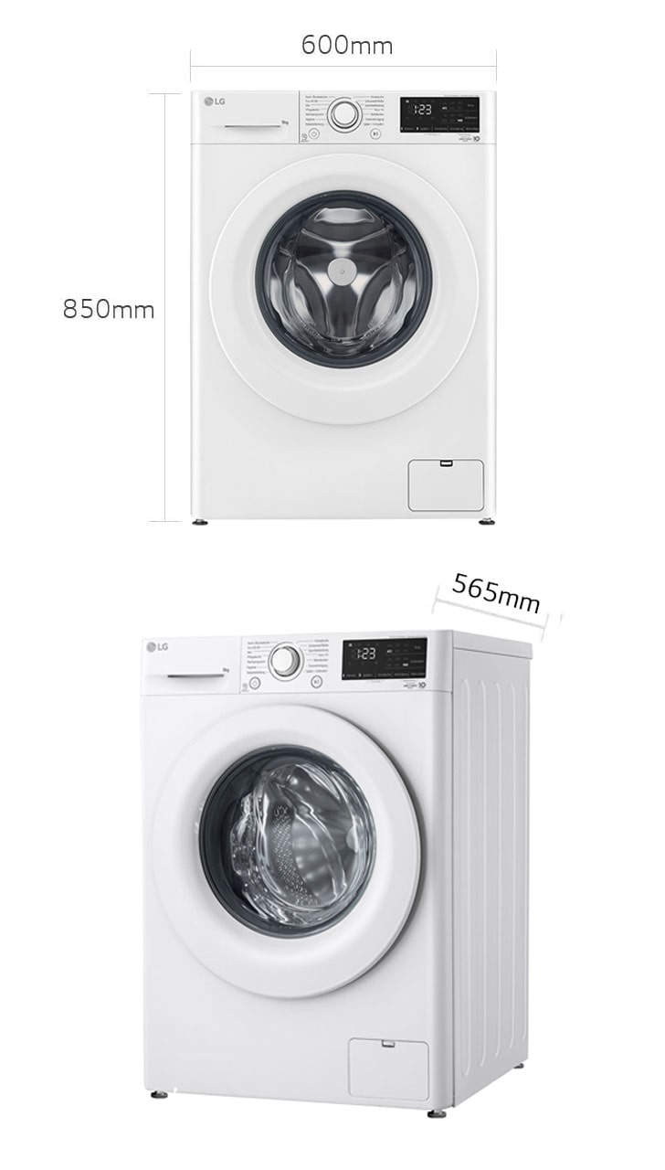 LG 9 mit Kapazität | F4NV3193 Waschmaschine DE | kg LG