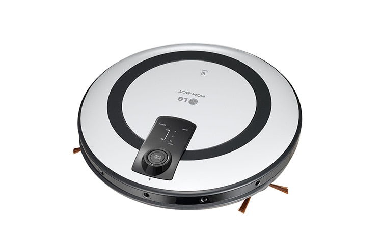 LG Roboterstaubsauger in Weiss-Grau mit einer integrierten Kamera, Anti-Stoßkontrolle und 3 Reinigungsprogrammen, VR5943L