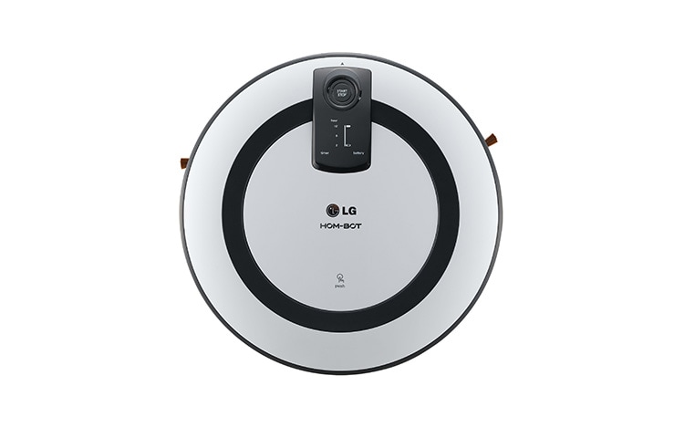 LG Roboterstaubsauger in Weiss-Grau mit einer integrierten Kamera, Anti-Stoßkontrolle und 3 Reinigungsprogrammen, VR5943L