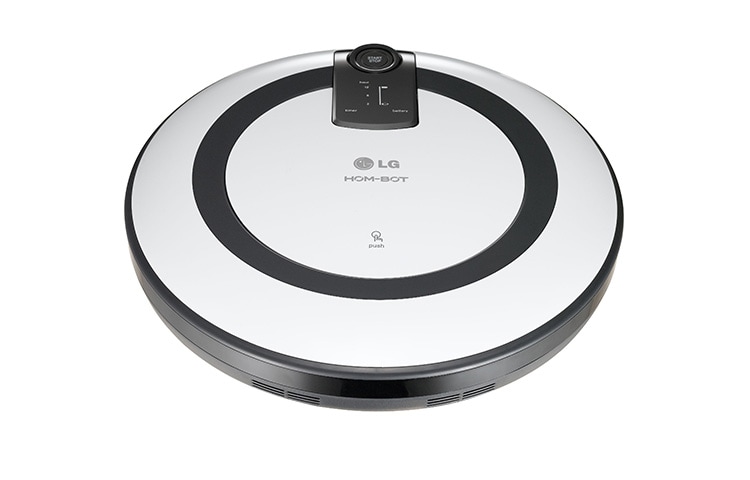 LG Roboterstaubsauger in Weiss-Grau mit einer integrierten Kamera, Anti-Stoßkontrolle und 3 Reinigungsprogrammen, VR5943L