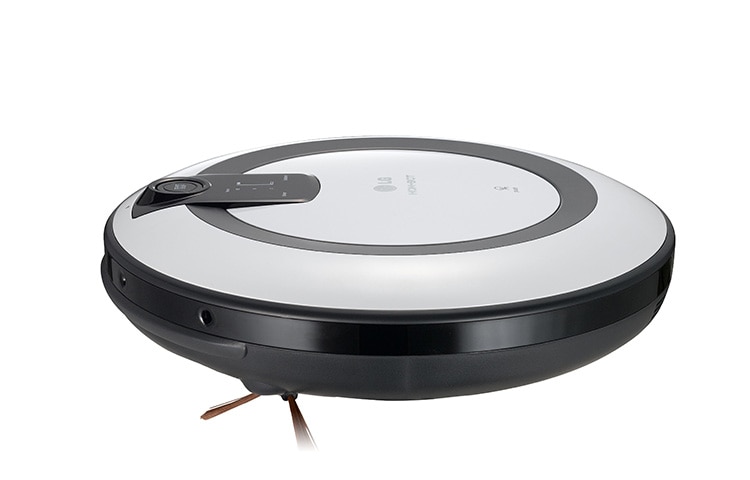 LG Roboterstaubsauger in Weiss-Grau mit einer integrierten Kamera, Anti-Stoßkontrolle und 3 Reinigungsprogrammen, VR5943L