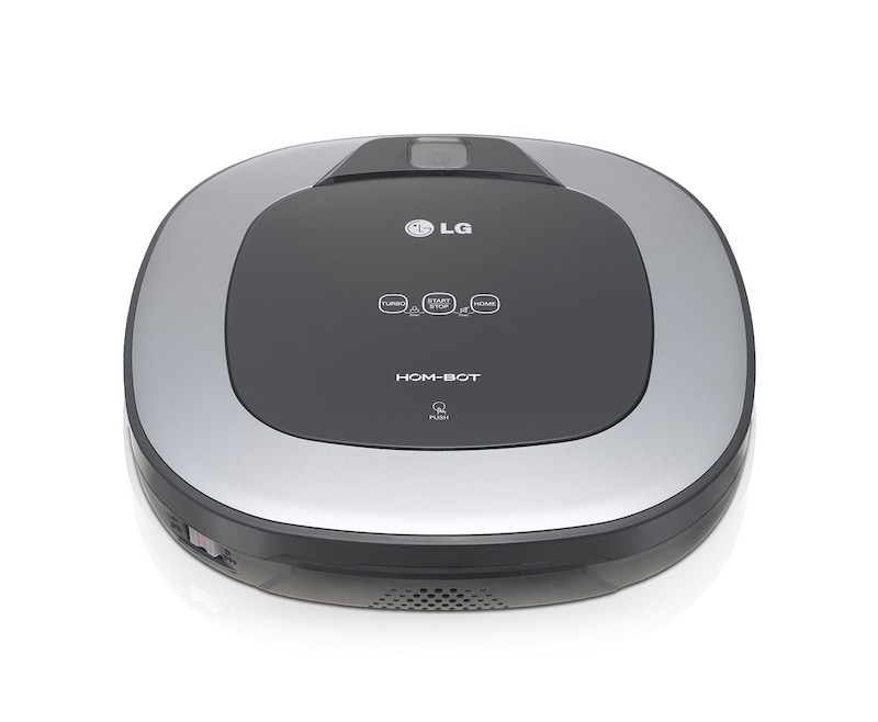 LG HomBot Square im effizienten quadratischen Design mit Kamera-System für eine intelligente und komfortable Reinigung., VR6340LV