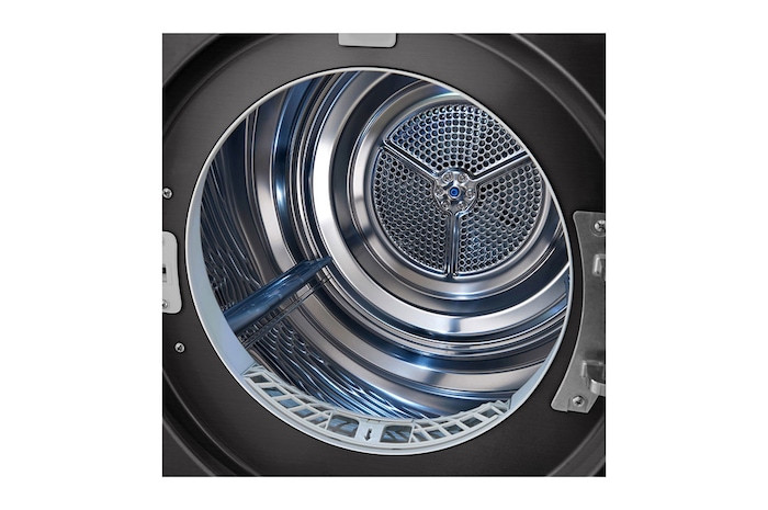 LG Trockner Schwarz (EEK C, 8 kg) mit Dual Inverter Wärmepumpentechnologie & selbstreinigendem Kondensator I RT80V9B, RT80V9B