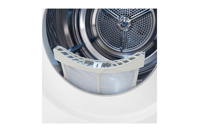 LG Trockner Weiß (EEK C, 8 kg) mit Dual Inverter Wärmepumpentechnologie & selbstreinigendem Kondensator I RT80V9W, RT80V9W