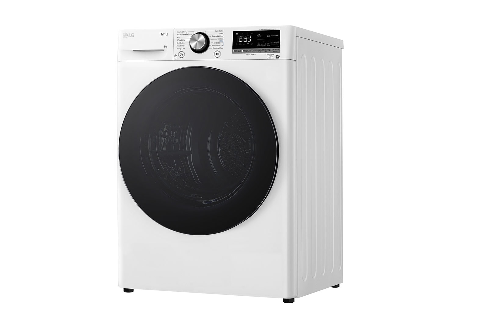 LG Trockner Weiß (A+++, 8 kg) mit Dual Inverter Wärmepumpentechnologie & selbstreinigendem Kondensator I RT80V9W, RT80V9W