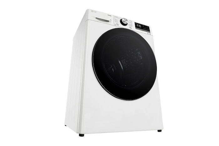 LG Trockner Weiß (EEK C, 9 kg) mit Dual Inverter Wärmepumpentechnologie & selbstreinigendem Kondensator I RT90V9W, RT90V9W