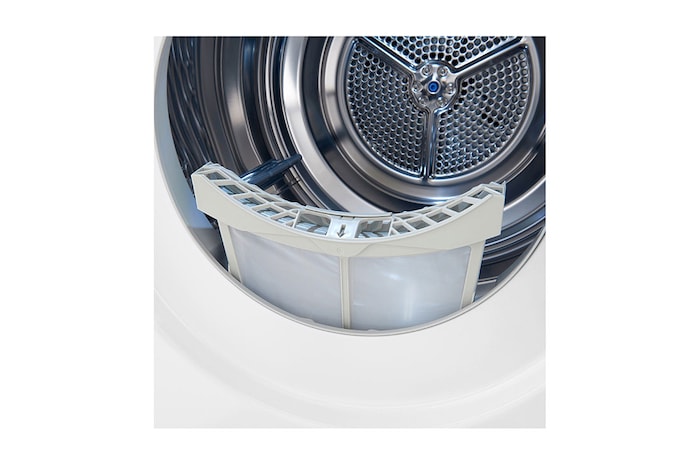 LG Trockner Weiß (EEK C, 9 kg) mit Dual Inverter Wärmepumpentechnologie & selbstreinigendem Kondensator I RT90V9W, RT90V9W