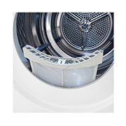 LG Trockner mit Dual Inverter Wärmepumpentechnologie & Sicherheitsglastür | Automatisch selbstreinigender Kondensator | 9 kg Fassungsvermögen | Wi-Fi-Funktion | EEK A+++ | RT90V9W , RT90V9W