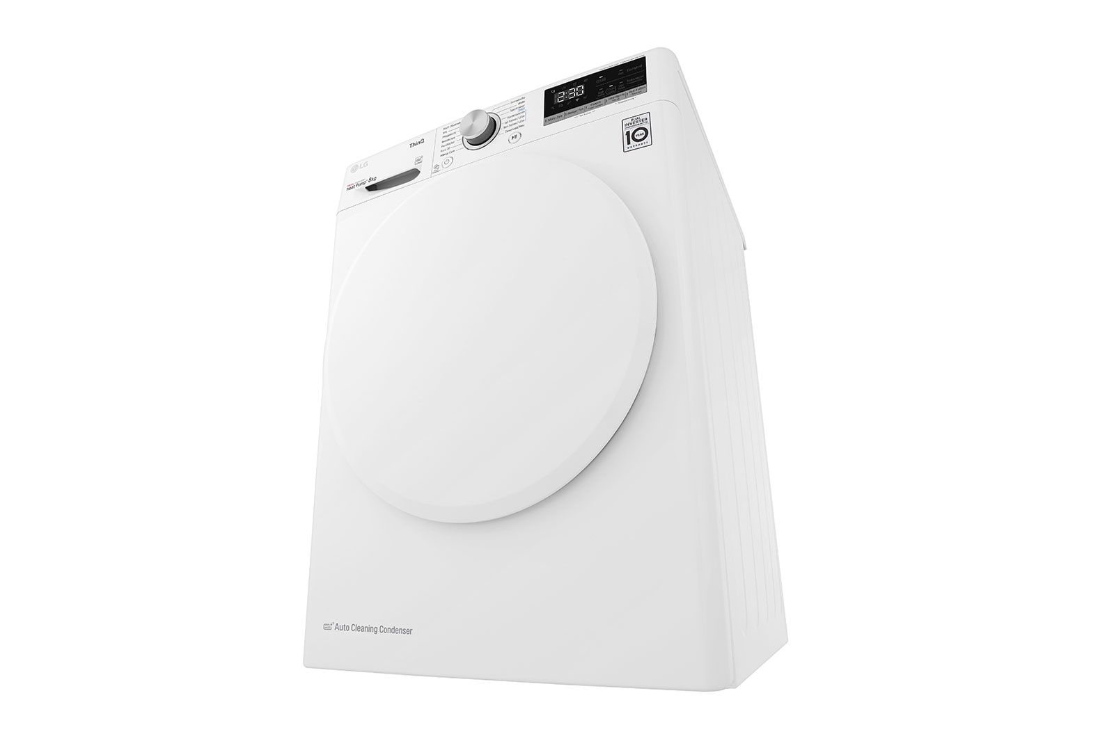 LG Trockner Weiß (D, 8 kg) mit Dual Inverter Wärmepumpentechnologie & selbstreinigendem Kondensator I V3RT8N, V3RT8N