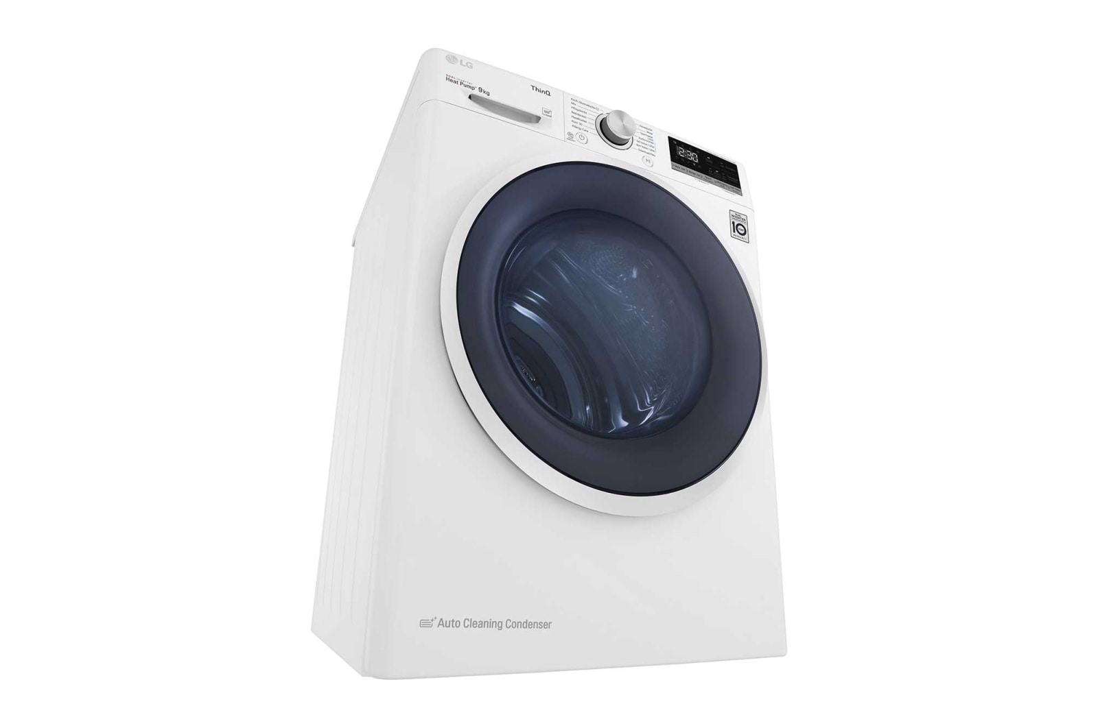 LG Trockner mit Dual Inverter Wärmepumpentechnologie & Sicherheitsglastür | Automatisch selbstreinigender Kondensator | 9 kg Fassungsvermögen | Wi-Fi-Funktion | Energieeffizienzklasse A++, V5RT9