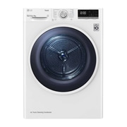 LG Trockner mit Dual Inverter Wärmepumpentechnologie & Sicherheitsglastür | Automatisch selbstreinigender Kondensator | 9 kg Fassungsvermögen | Wi-Fi-Funktion | Energieeffizienzklasse A++, V5RT9