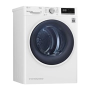 LG Trockner mit Dual Inverter Wärmepumpentechnologie & Sicherheitsglastür | Automatisch selbstreinigender Kondensator | 9 kg Fassungsvermögen | Wi-Fi-Funktion | Energieeffizienzklasse A++, V5RT9