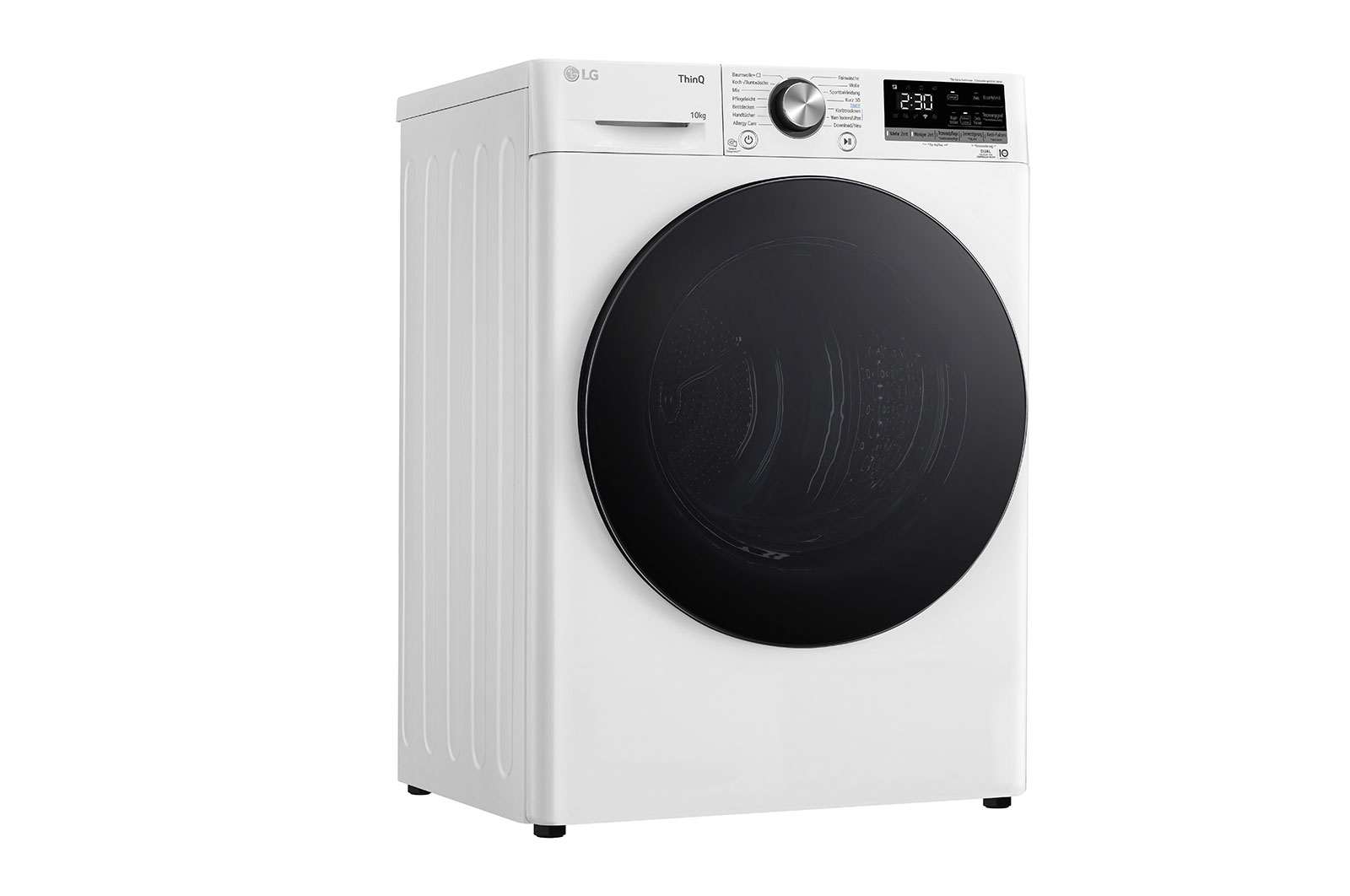 LG Trockner Weiß (A+++, 10 kg) mit Dual Inverter Wärmepumpentechnologie & selbstreinigendem Kondensator I V9AYXT, V9AYXT