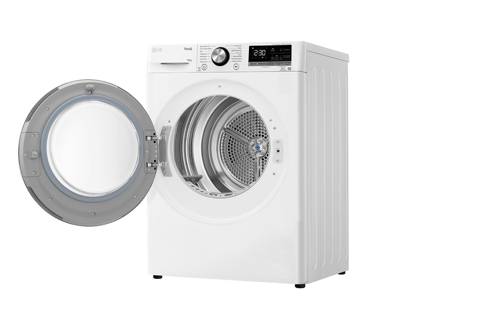 LG Trockner Weiß (A+++, 10 kg) mit Dual Inverter Wärmepumpentechnologie & selbstreinigendem Kondensator I V9AYXT, V9AYXT