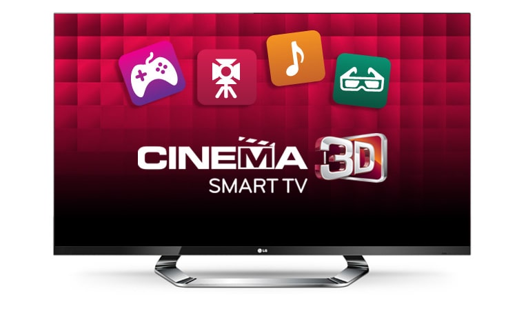 LG 3D LED-TV mit 107 cm (42 Zoll) Bildschirmdiagonale, CINEMA 3D-Technologie und Smart TV , 42LM760S