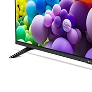 Nahaufnahme der oberen Kante des LG UHD Fernsehers UT90