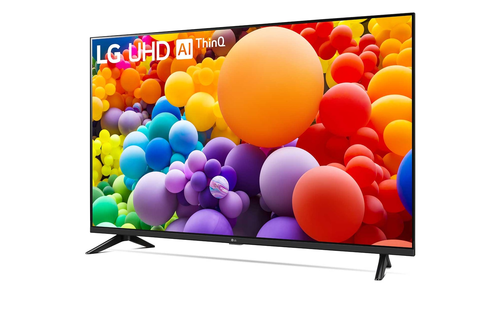 Seitenansicht des LG UHD TV, UT80