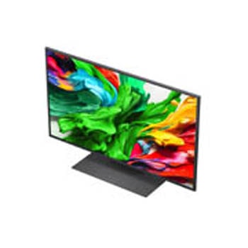 Farbspritzer platzen vom Boden aufwärts in verschiedenen Farben. Intertrek-Zertifizierung für 100% Farbvolumen nach DCI-P3. Der Titel spricht über LGs neue und einzigartige Wide Color Gamut-Technologie, die es dir ermöglicht, lebendige Farben auf deinem Bildschirm zu sehen.