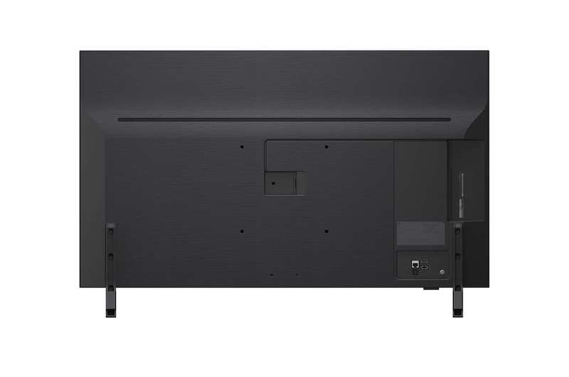 Rückansicht des LG QNED evo TV