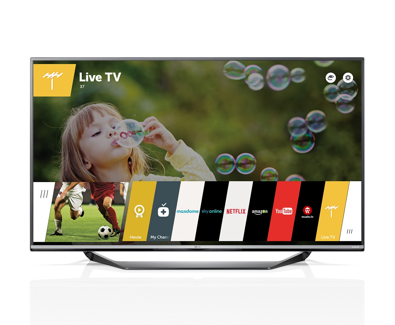 LG Smart TV mit 123 cm (49 Zoll) Bildschirmdiagonale, webOS und Ultra HD-Auflösung , 49UF7709