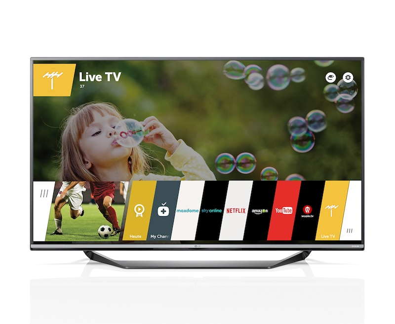 LG Smart TV mit 108 cm (43 Zoll) Bildschirmdiagonale, webOS und Ultra HD-Auflösung, 43UF7709