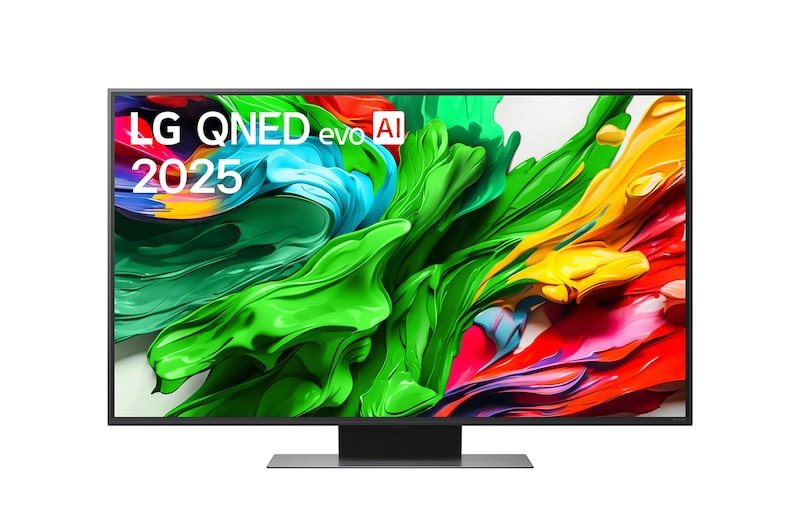 Frontansicht des 50 Zoll LG QNED evo AI QNED86 MiniLED 4K Smart TV 50QNED86A6C