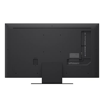 Leicht abgewinkelte Seitenansicht des LG QNED evo TV von rechts