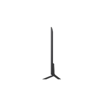 Seitenansicht von links des LG QNED evo TV 