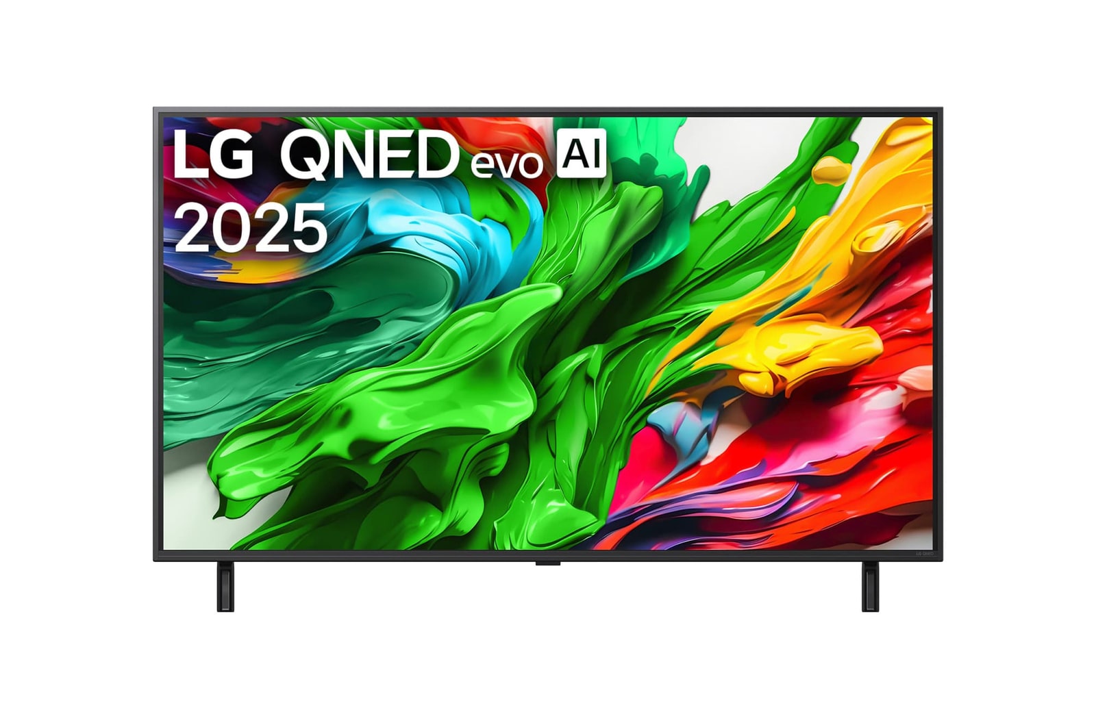 Frontansicht des 50 Zoll LG QNED evo AI QNED87 MiniLED 4K Smart TV 50QNED87A6D