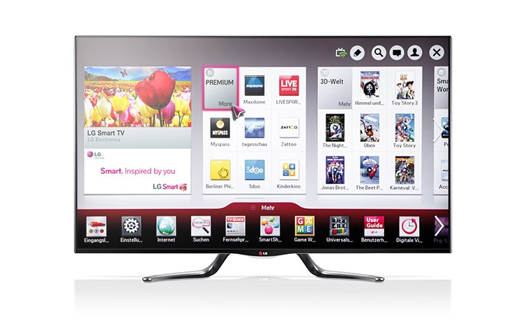 LG CINEMA 3D Smart TV mit 119 cm (47 Zoll) Bildschirmdiagonale, CINEMA SCREEN-Design und Magic Remote , 47LA7909