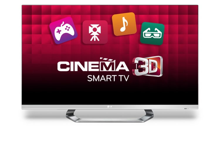 LG CINEMA 3D-TV mit LED Plus, LG Smart TV, Magic Remote und 140 cm (55 Zoll) Bildschirmdiagonale , 55LM670S